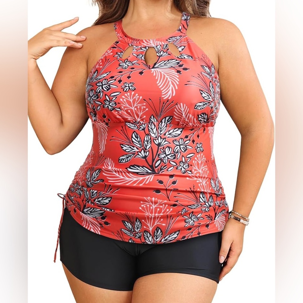 Floral Tankini Set - Picture 3 of 5